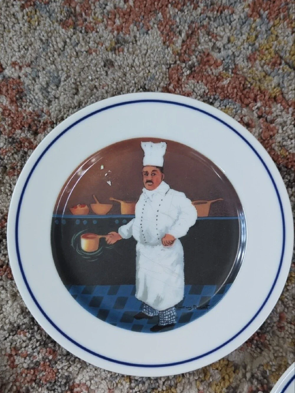 William Sonoma Set of 4 Salad/Dessert Plates, Chef Series
